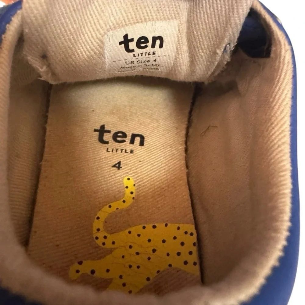Ten Little Unisex Everyday Original Vegan Sneaker Blue Size 4 Shoes GUC